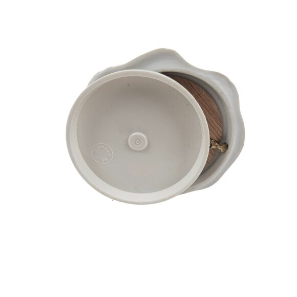 Vintage Avon White Bisque Porcelain Angel Figurine Holding Flower Vase Music Box - Picture 2 of 9